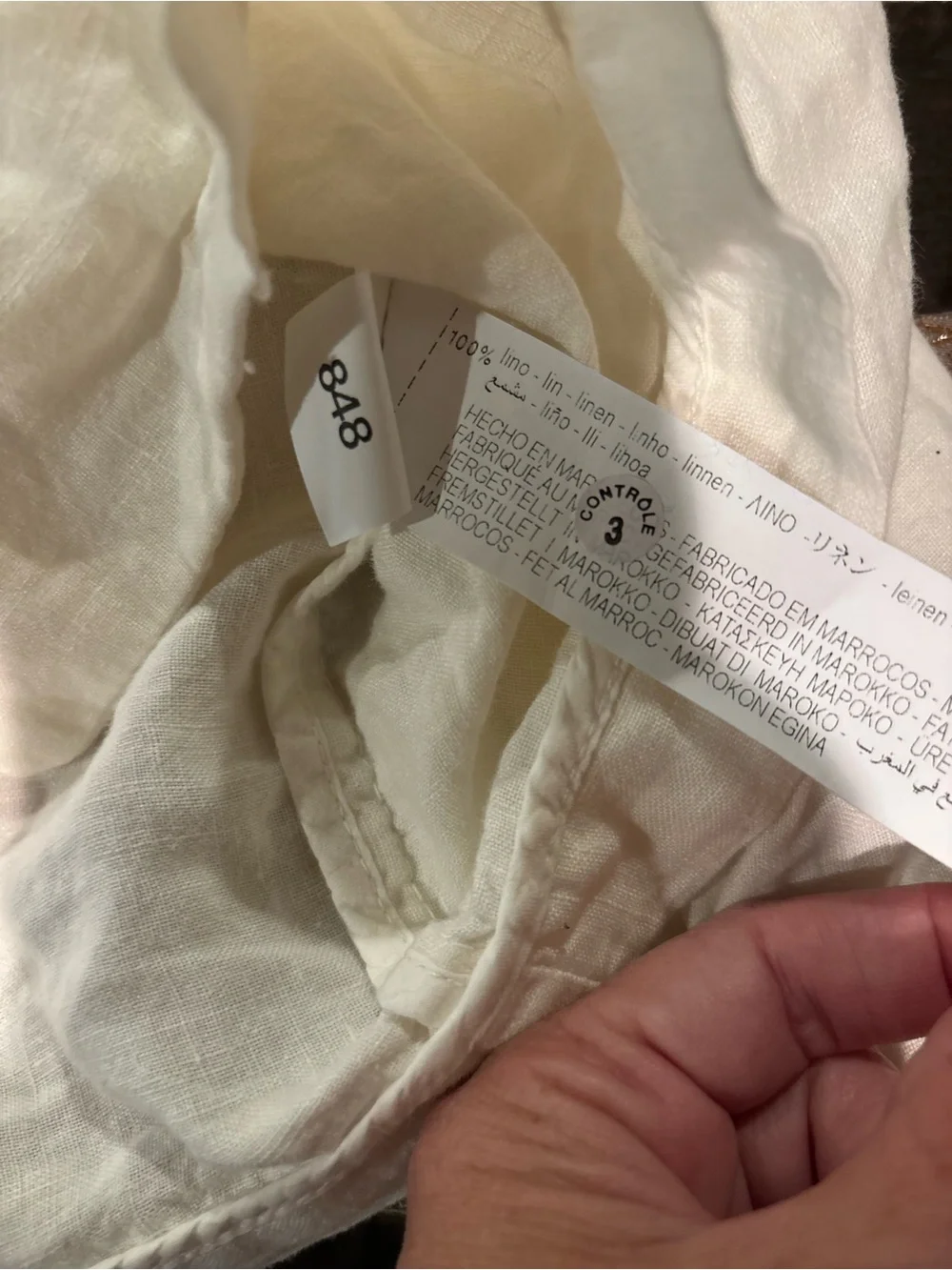Zara Cream Cropped Linen Blazer Kids Girls 13Y